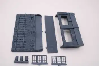 1/72 dervos die-casting scenos išdėstymas rekvizitai pilka modelio vietoje namo statybai platforma nemokamas pristatymas D03 (13.5 x 9 x 7.5 mm)