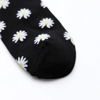 1 pora ins mažas daisy Šukuotos medvilnės kojinės mažų gėlių asmenybės tendencija Dezodorantas vyrams ir moterims vamzdis kojinės
