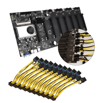 10 Vnt 8 Pin PCI-e 8-Pin (6+2) PCI-e (Moterų ir Vyrų), GPU Maitinimo Kabelis 210mm 260mm grafikos kortelės kasybos plokštė