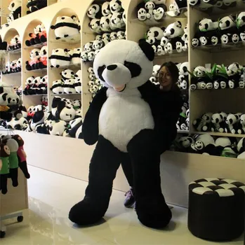 100-200cm pigūs milžinišką besišypsantį Panda Odos unstuffed tuščias Panda meškiuką odos Populiarus Gimtadienio, Valentino Dovanos Mergaitėms, Vaikams