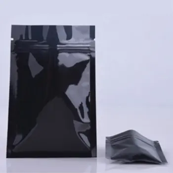 100vnt/aliuminio folijos maišelį maisto ziplock laikymo maišą Maisto klasės medžiaga, padidėjo, įgaubtas, išgaubtas griovelių Dizainas