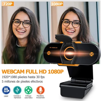 1080P HD USB2.0 Web Kamera, Kompiuteris PC Kamera su Mikrofonu Internetinių Mokymo Konferencija Live Video Transliacijos