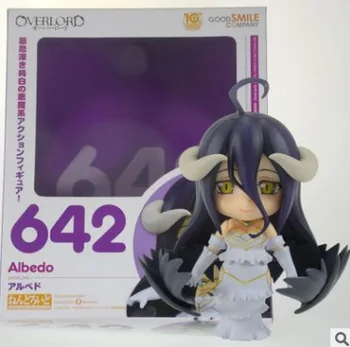 10cm Q versija Japonų Anime OVERLORD ainz ooal suknelė albedo PVC Veiksmų Skaičius, Žaislų Anime Žaidimas Statula Kolekcionuojamos Lėlės modelio Dovana
