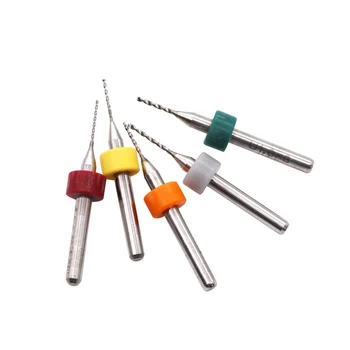 10pcs 0.15mm to 2.5mm Carbide Drill Bits Micro Engraving Circuit board PCB twist drills miniature amber beeswax rough stone pin
