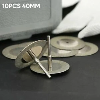 10vnt Deimantiniai Poliravimo Įtvarų 40mm 1.6 cm Deimanto Pjovimo Off Polisher Diskai Varantys Rotaciniai Įrankiai