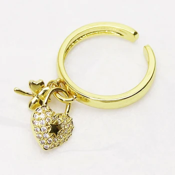 10vnt Širdies Papuošalai, pakabukai, žiedai, bižuterijos žiedas, žiedai, priedai jewelrys moterims, Žiedai, papuošalai, žiedas 8335
