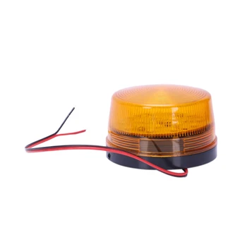 12V Apsaugos Signalizacijos Strobe Signalą Saugos Įspėjimas, Mirksi LED Šviesos, Oranžinė