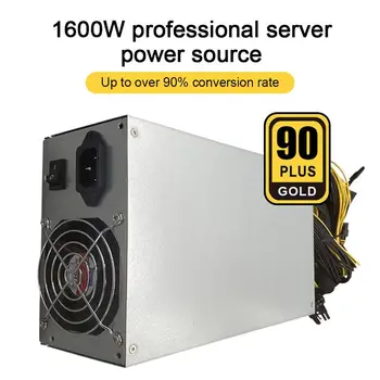 1600W 180-240V ETH Kasybos Mašinos elektros Energijos Tiekimo 10 X 6pin 95% Efektyvumo, Parama Multi-GPU Už Bitcoin Mining Prietaisas