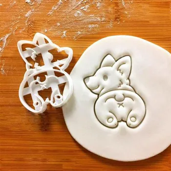 1Pc/1 Rinkinys Cookie Cutters Pelėsių Mielas Corgi Šuo Formos Sausainių Kepimo Įrankis Virtuvės Bakeware 
