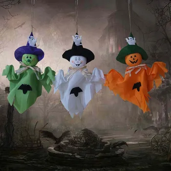 1pc Helovinas Vaiduoklis Kabinti Apdailos Siaubo Dvasios Vaikams Duris Papuošalai Laimingas Halloween Party Haunted House Rekvizitai Dekoro Prekes