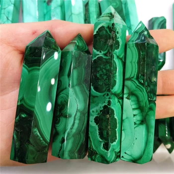 200G Aukštos Kokybės Natūrali Žalia Malachito Kristalų Lazdos Taško Populiarus Poliravimo Amatų Čakros Gydomųjų Akmenų Namų Puošybai Perlas