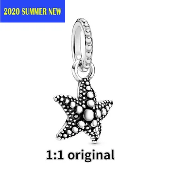 2020 metų Vasaros Sidabro 925 Papuošalai Karoliukai Pentagram Žvaigždė Tabaluoti Žavesio Tinka Originalus Pandora Apyrankės Moterims 