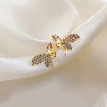 2020 Naujų smulkių kristalų drugelio dizaino Lašas auskarai mados saldus blizga joker Moterų auskarai Papuošalai