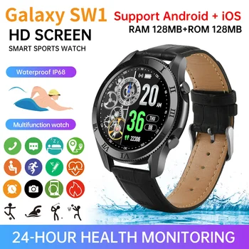 2021 Karšto pardavimo 1.35 colio didelis ekranas, smart watch vyrų Galaxy Žiūrėti sporto laikrodis, tinka 