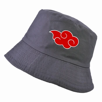 2021 naujas Medvilnės Japonijos Akatsuki Logo cap Anime Tėtis Skrybėlę spausdinti kibirą skrybėlės vyrų/moterų panama žvejys kepurės
