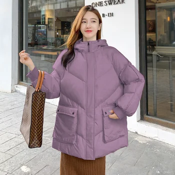 2021 naujas medvilnės-paminkštintas drabužius korėjos versija laisvi, duonos, drabužių, moterų žiemos paltai trumpas mažas medvilnės-paminkštintas striukės