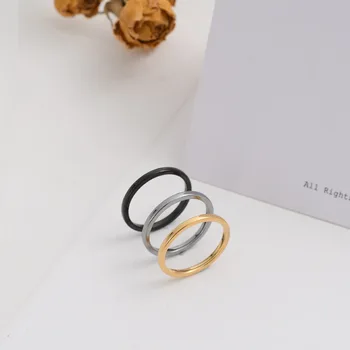 2mm išskirtinį volframo plieno žiedas pora pabaigos žiedas paprasta volframo galvanizavimo žiedai, vestuvių aukso žiedus moterims, papuošalai