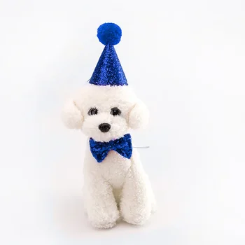 2vnt/komplektas Naminių Šunų Kepurės Su Bowknot Kačių ir Šunų Gimtadienis Kostiumas China Dizaino galvos Apdangalai Bžūp Skrybėlę Kalėdų Vakarėlį Augintiniai Priedai