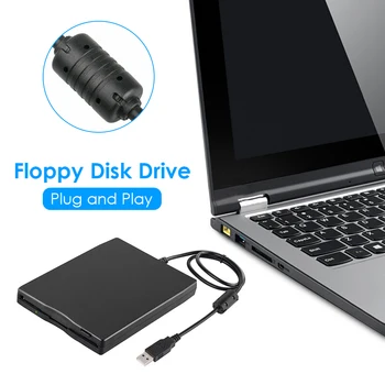 3.5 colių USB Mobiliojo Diskelį 1.44 MB Išorinius FDD Diskeliai Laptop Notebook PC USB plug-and-play ryšys