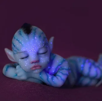 30cm Atgimsta Lėlės Gyvas Naujagimis Reborn Baby Silikagelio Mėlyna Lėlės Dalys 
