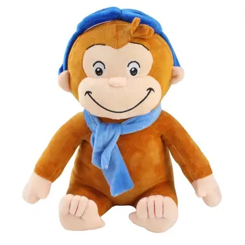 30cm Curious George Pliušinis Žaislas Gyvūnų Beždžionė Minkšti Kimštiniai Plushie Žaislai, Lėlės Vaikams, Vaikams, Gimtadienio, Kalėdų Dovanos