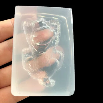 3D kietas mažylis krištolo lašas silikono formos 16622