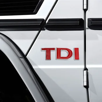 3D Metalo Automobilių Lipdukas TDI Logotipo Lipdukas Turbo Tiesioginis Įpurškimas Logotipas Ženklelis VW Golf JETTA GOLF MK4 MK5 MK6