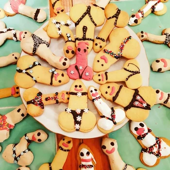 3pcs/Set Nerūdijančio Suaugusiųjų Varpos Cookie Cutter Pelėsių Sausainių Kepimo Minkštas Pyragas Pelėsių, Apdailos Įrankiai
