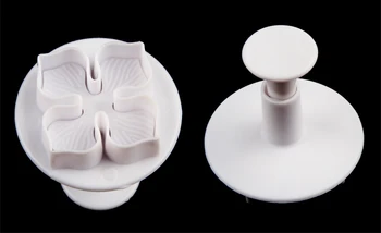 3x Kepimo Įrankiai Hydrangea Minkštas Tortas Dekoravimo SugarCraft Stūmoklį Cutter Pelėsių