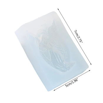 4 Stilius Angel Modelis Crystal Epoksidinės Dervos Pelėsių Meilė Širdies 3D Stereo Muilas Silikoninė Forma 