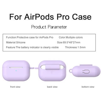 5-1 Silikono Atveju Airpods Pro 3 Atveju Oro Ankščių Pro Ausines, Bluetooth Atveju Airpods-Dulkių-Guard Odos Saugojimo Dėžutė