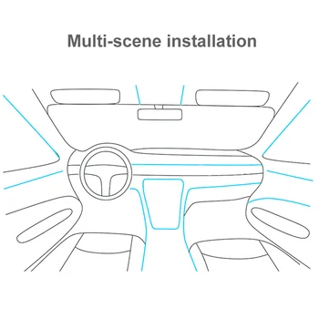 5m automobilio interjero aksesuarų atmosfera lempos EL šalto šviesos liniją su USB PASIDARYK pats Dekoratyvinis galiniu langu Konsolės Auto LED dienos Šviesos