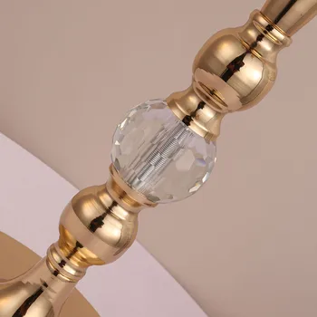 84 cm Ūgio 5-ginklų Metalo Gold Crystal Žvakių Laikiklis Vestuvių Šviestuvai Stalo Puošmena Renginio Kelių Švino Žvakė Stovi