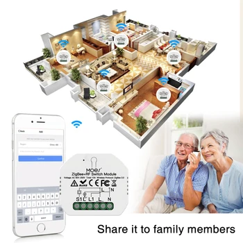 8pcs Wifi Sienos Touch Jungiklis XiaoMi Nėra Neutralus Laidas Reikalingas Protingas Šviesos Jungiklis Tuya Smart Home Paramos Alexa 