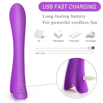 9 Greičio G Spot Vibratorius Moterims USB Įkrovimo Vandeniui Klitorio Stimuliatorius Silikono Moterų Magija Massager suaugusiųjų žaislai Lazdelė