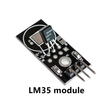 Analoginis temperatūros jutiklis LM35D LM35 modulis Elektroninių blokų Protingas automobilis