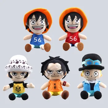 Anime 20-25 cm Luffy Pliušinis Žaislas Viename Paveiksle Sabo Trafalgaro Teisės Įdaryti Lėlės Vaikams Dovanų