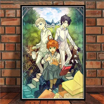 Anime Cartoon Pažadėjo Neverland Plakatai Ir Spausdina Sienos Meno Tapybos Drobės Sienos Nuotraukas Gyvenimo Kambario Dekoro