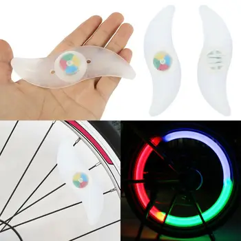 Atsparus vandeniui dviračių kalbėjo šviesos 3 apšvietimo režimo LED dviračio rato light lengva įdiegti dviračių saugos įspėjamoji lemputė Su Baterija