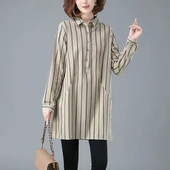 Aukštos Kokybės Medvilnės Skalbiniai Ilgai Marškinėliai Moterims Rudenį Prarasti Atsitiktinis Viršūnes Naujų 2020 M. Korėjos Stiliaus Moteris 