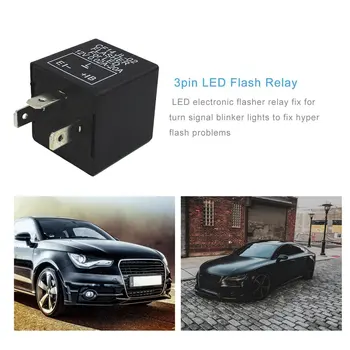 Aukštos Kokybės Reguliuojamas 3 Pin LED Elektroniniai Flasher Relė 3 Pin LED Automobilių Elektroninių Flash Relės Automobilio Relay CF14