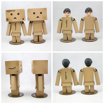 Aukštos Kokybės Revoltech Danbo Danbor Vadovas gali būti pakeistas Japonijos Box Versija Veiksmų Skaičius, Mini Lėlės Žaislą Dovanų LED Šviesos LELAKAYA