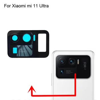 Aukštos kokybės Xiaomi mi 11 Ultra Atgal Galinio vaizdo Kamera, Stiklinis Lęšis bandymas geras Xiaomi mi11 Ultra atsarginės Dalys