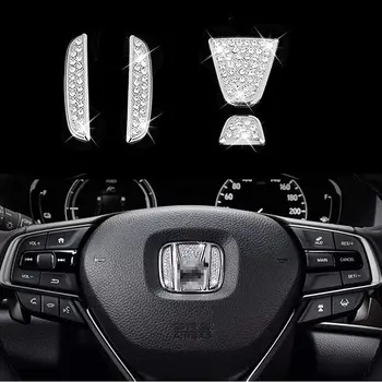 Automobilio Salono Vairas Priedai Honda Aksesuarai Dalys Bling Civic Accord Tinka CRV HRV Pilotas Odyssey Aiškumo Apima