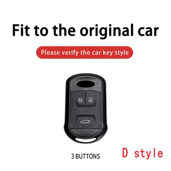 Automobilio Smart Klavišą Atveju, Korpuso Dangtelis Chery Tiggo 3 5 Chery ARRIZO 3 7 Chery E3 E5 papildoma 3 Mygtukai Auto Keychain Maišelį Priedai