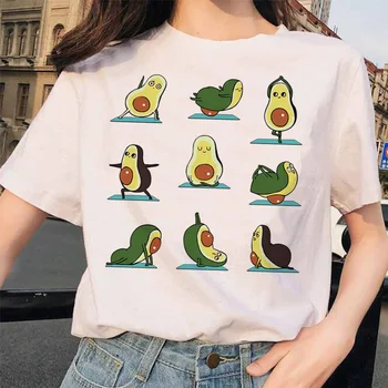 Avokado marškinėliai moterims harajuku grunge kawaii femme top marškinėliai veganų t-shirt Grafikos streetwear trišakis 90-ųjų drabužius moterų marškinėlius