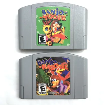 Banjo-Kazooie Pirtis-Tooie JAV Versiją 64 bitų Žaidimų Konsolės Vaizdo Žaidimų Kasetė Kortelės