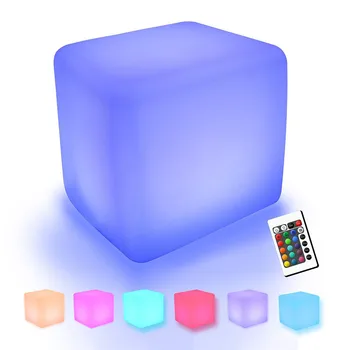 BEIAIDI IP68 Lauko Sodo LED Cube Lentelė Žibintai 16 RGB Spalvų Įkraunamas Belaidis Šalies KTV Baras, Stalo Lempos su Nuotolinio Valdymo