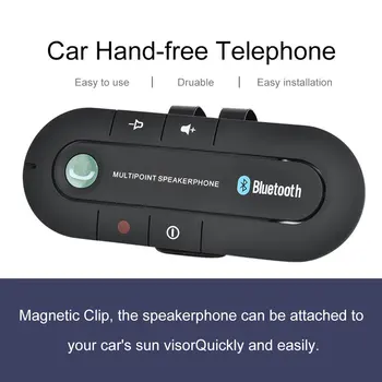 Bluetooth suderinamo Automobilinio Rinkinio Belaidžio Garsiakalbio Telefono, MP3 Muzikos Grotuvo Skydelis nuo Saulės Įrašą garsiakalbinį telefono aparatą su Automobilinio Įkroviklio
