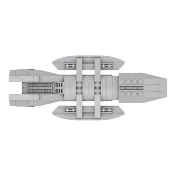 Buildmoc Filmą Kosminės Stoties Mini Battlestar Galactica Erdvėlaivis Šarvuotis Statyba Blokai, Plytos 